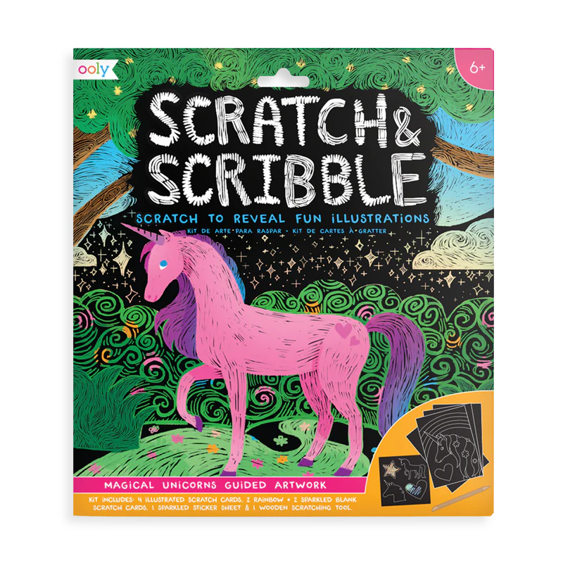 Magical Unicorn Scratch and Scribble Scratch Art Kit