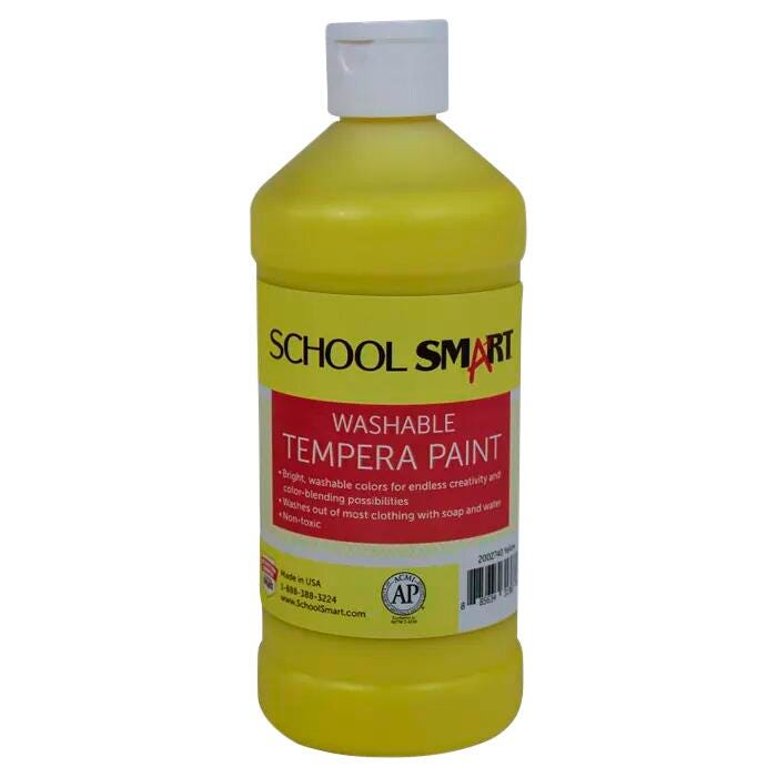PAINT: Washable Tempera, Yellow,16oz
