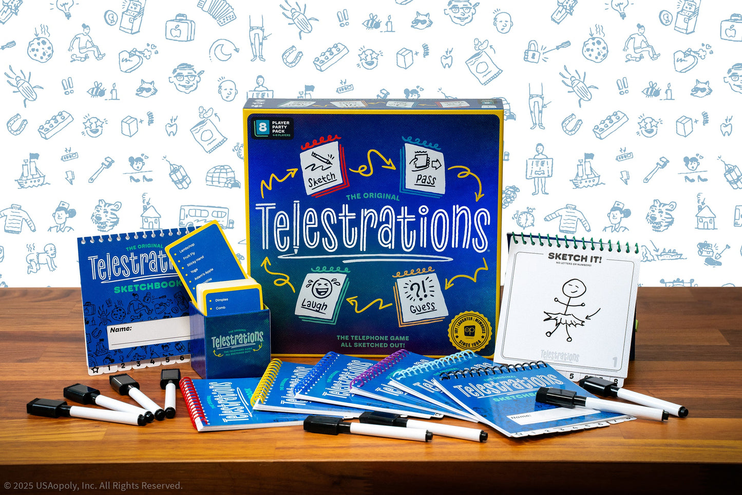 Telestrations 8 Player components