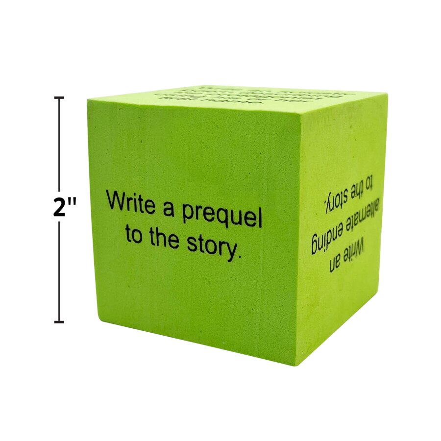Foam Retell a Story Cubes size reference