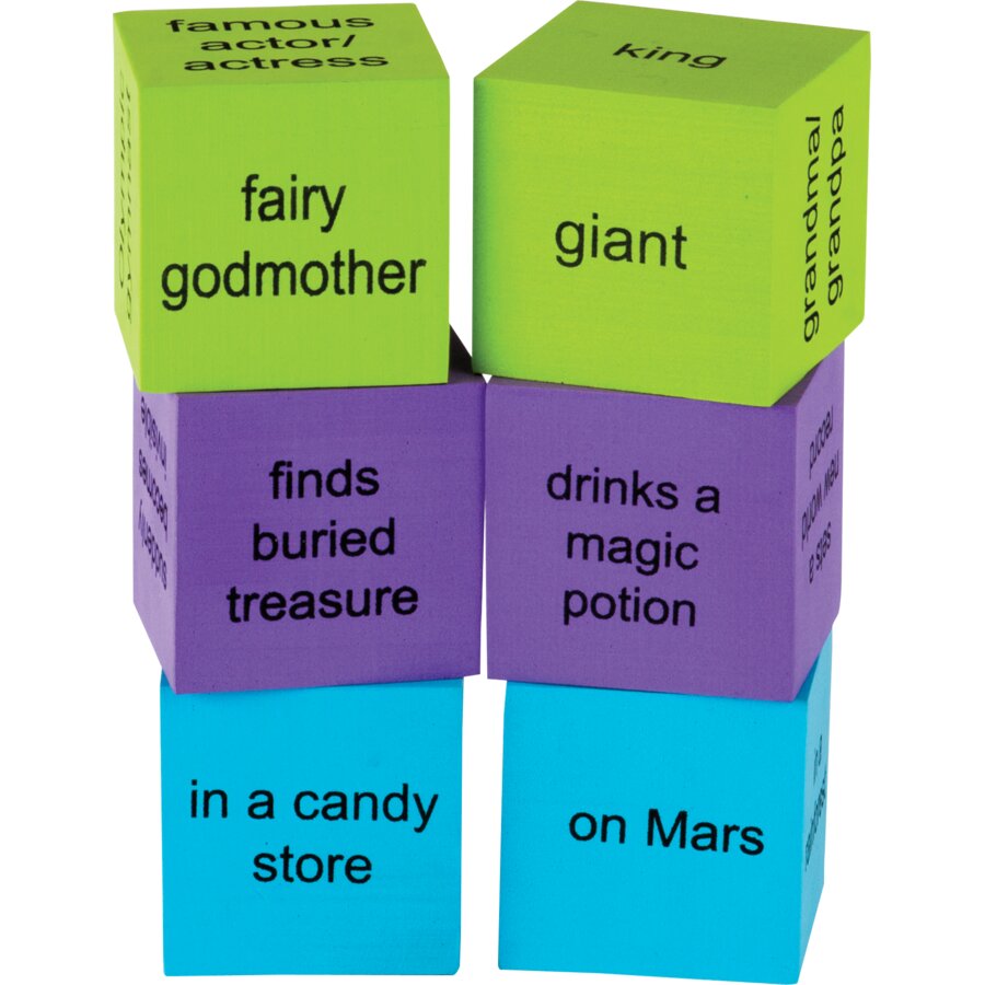 Foam Story Starter Cubes package