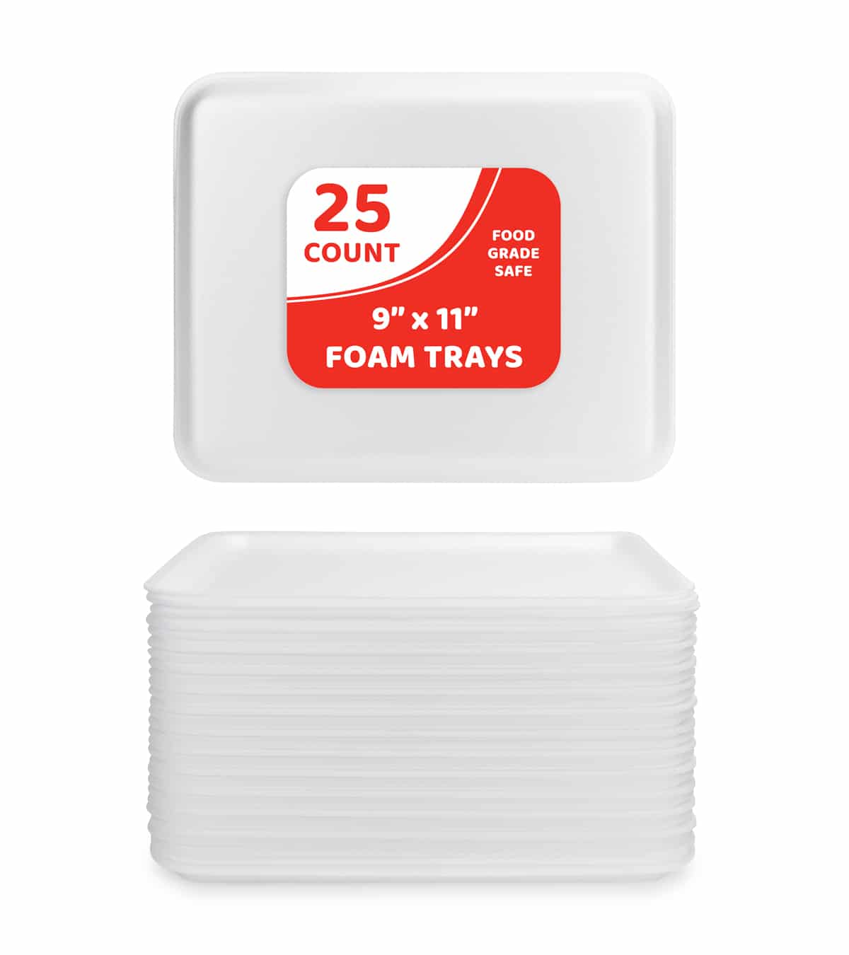 TRAY: FOAM 9" x 11" 12/PK