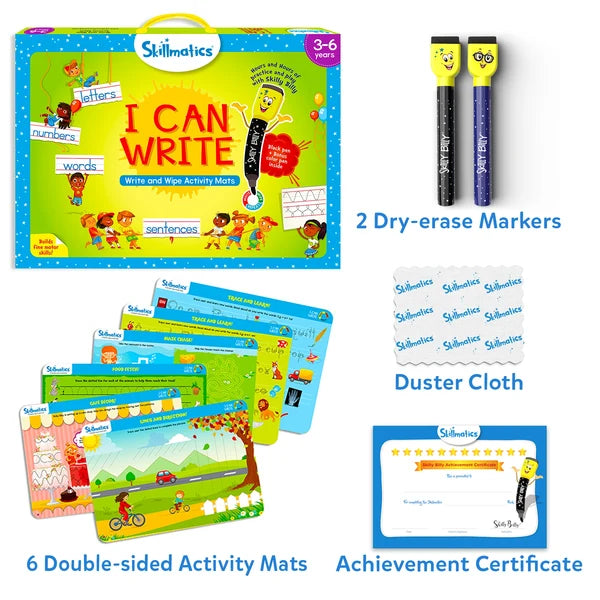 I Can Write | Reusable Activity Mats (ages 3-6)
