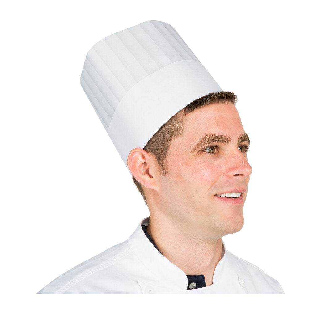 HAT: Chef, Tall, Paper, Disposable