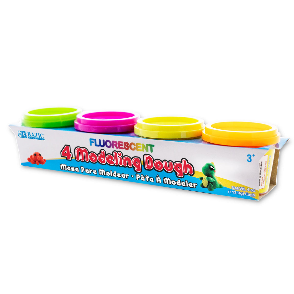 DOUGH: Art Dough, 4 Pack, Assorted Colors