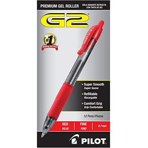Pilot G2 Gel Ink Rolling Ball, Retractable, Fine Point, Single - A1 School Supplies