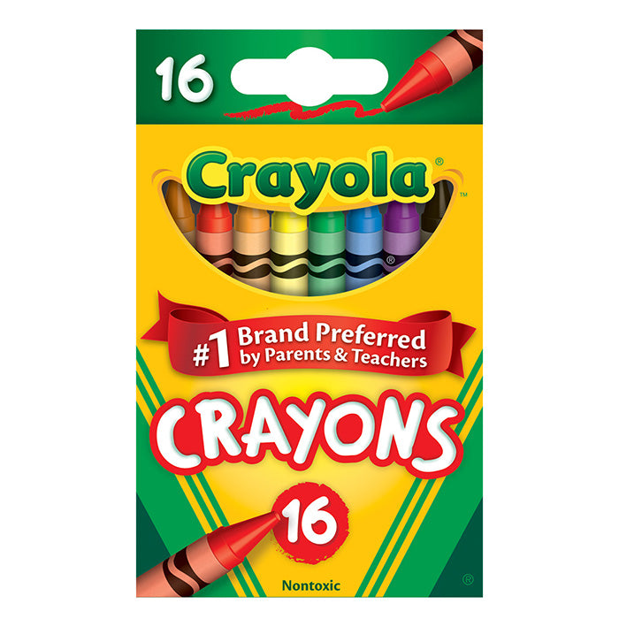 CRAYONS: 16 ct, Assorted (need to be divided out)