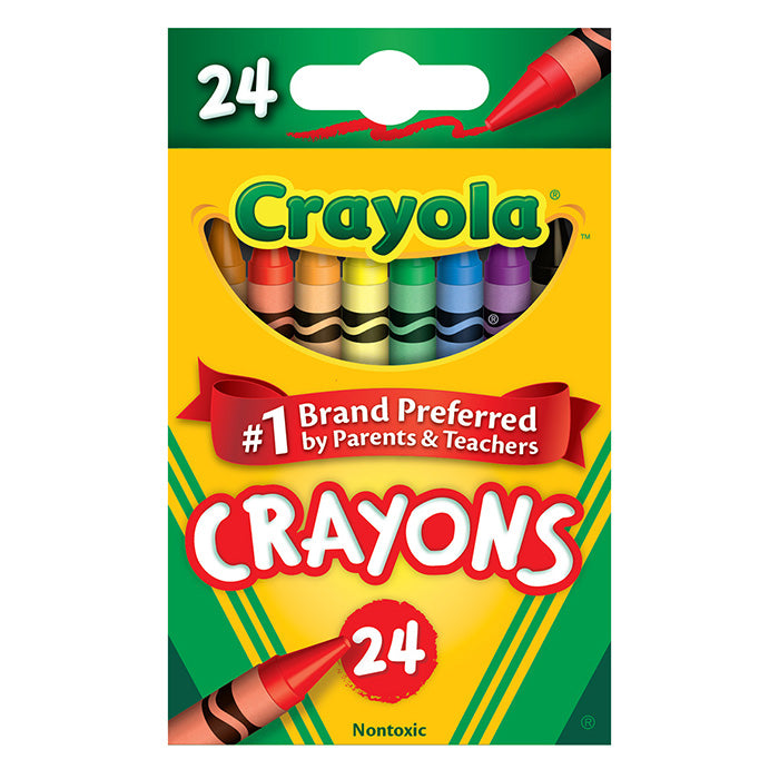 CRAYONS: CRAYOLA, 24 ct, tuck box