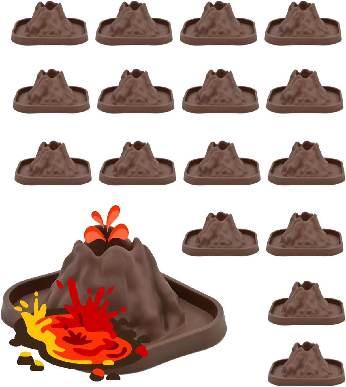 Volcanic Model Mold: Polypropylene, appx. 6" W x 5" L x 3" H
