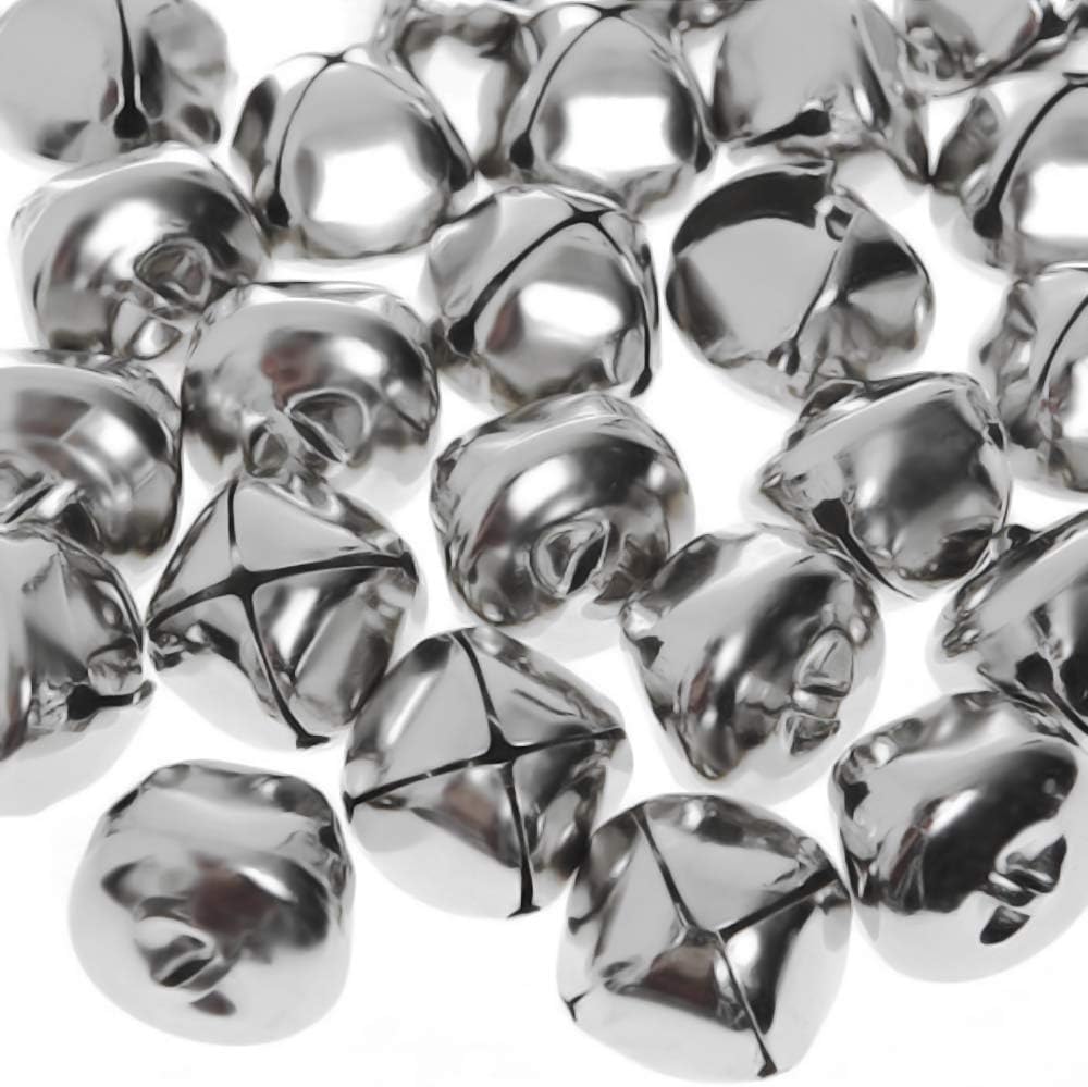 MUSICAL INSTRUMENTS: Bells, Silver, 1", 24/pk