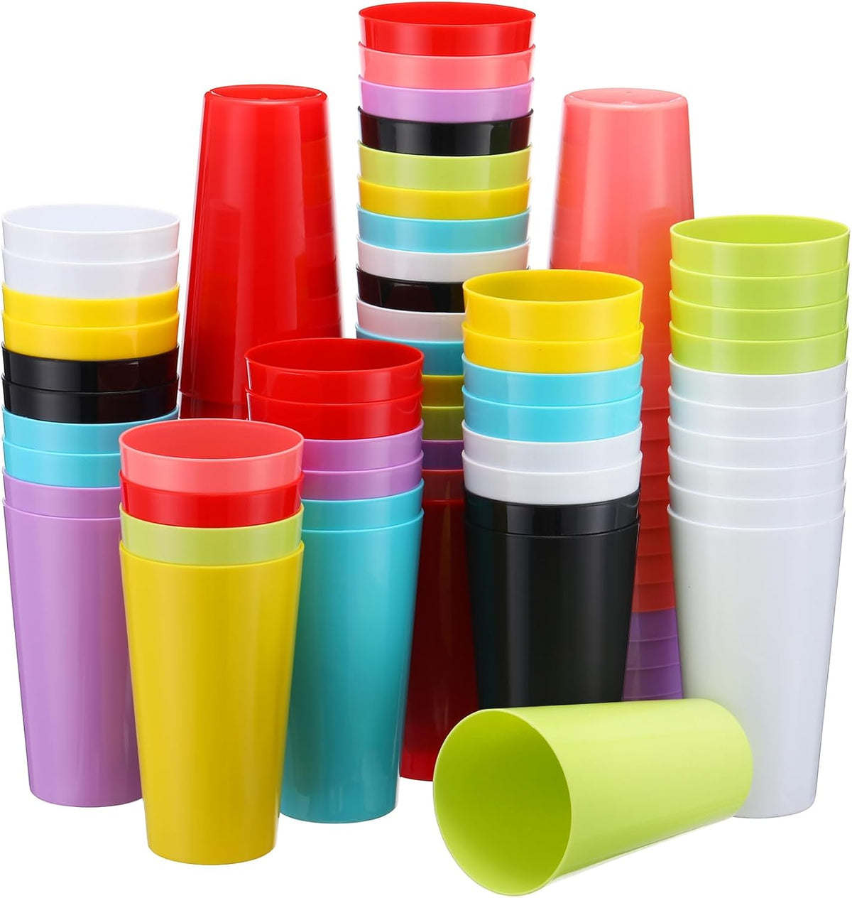 CUP: Plastic, assorted colors, 8oz