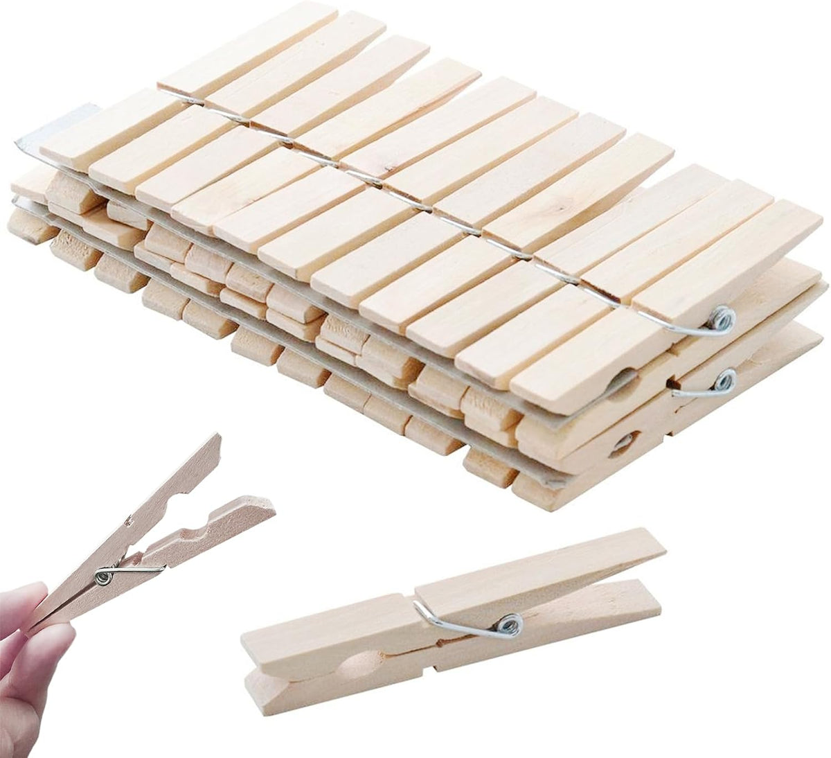 CLOTHESPINS: Spring-clip type, 24/pk