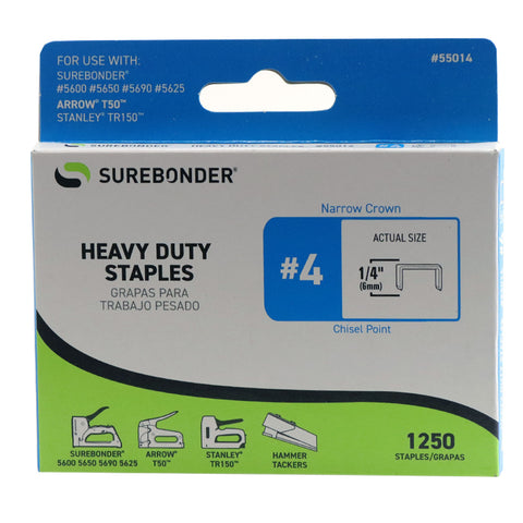 #4 Heavy Duty Staples (1/4") - Arrow T50 - A1 School Supplies