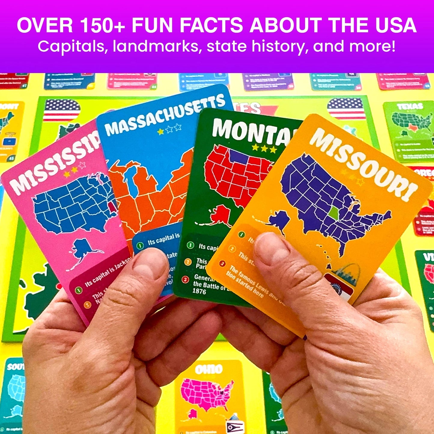 Board Game - States of America Geography For Families