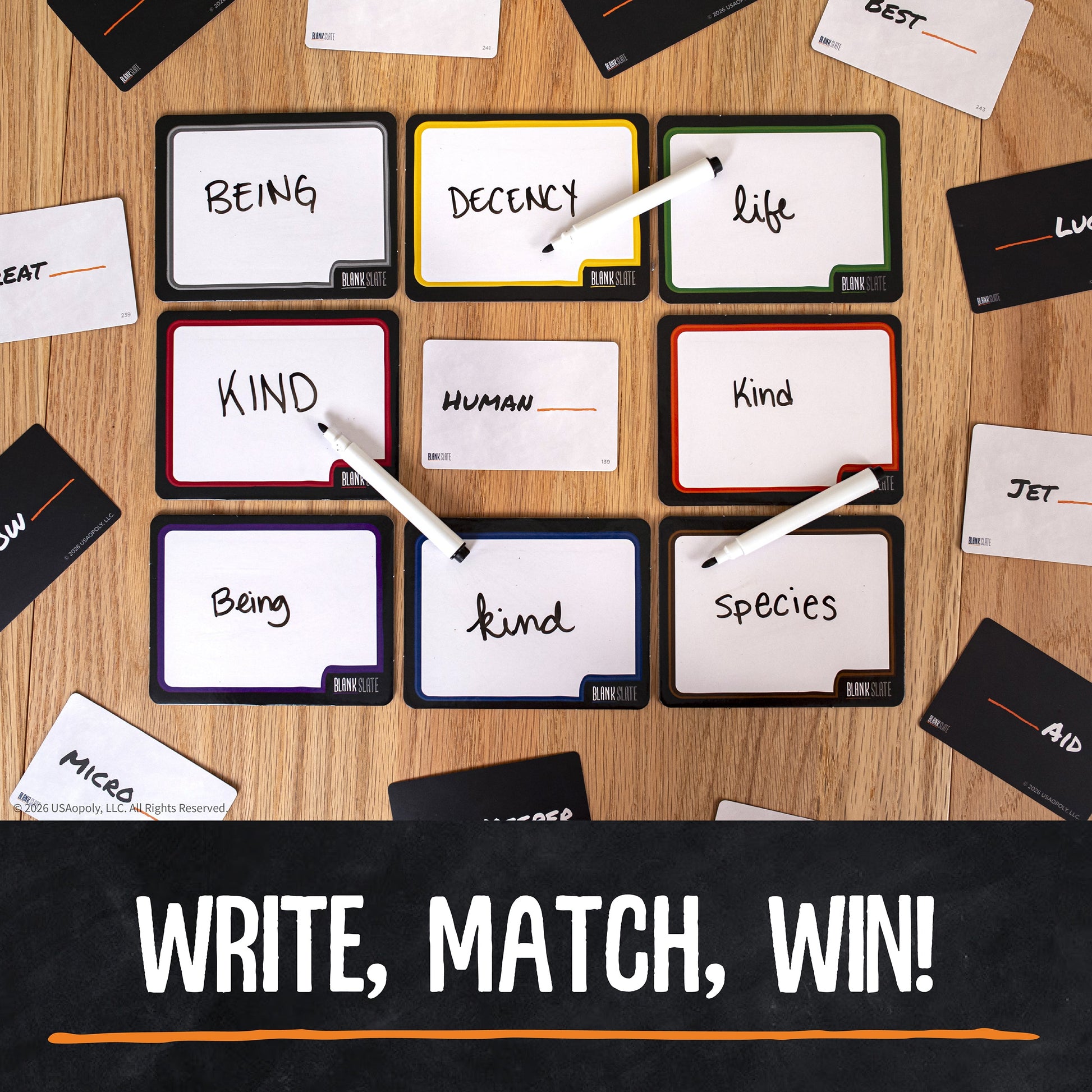 Blank Slate cards and slates