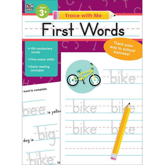 Trace with Me: First Words Activity Book, Grades PreK-2