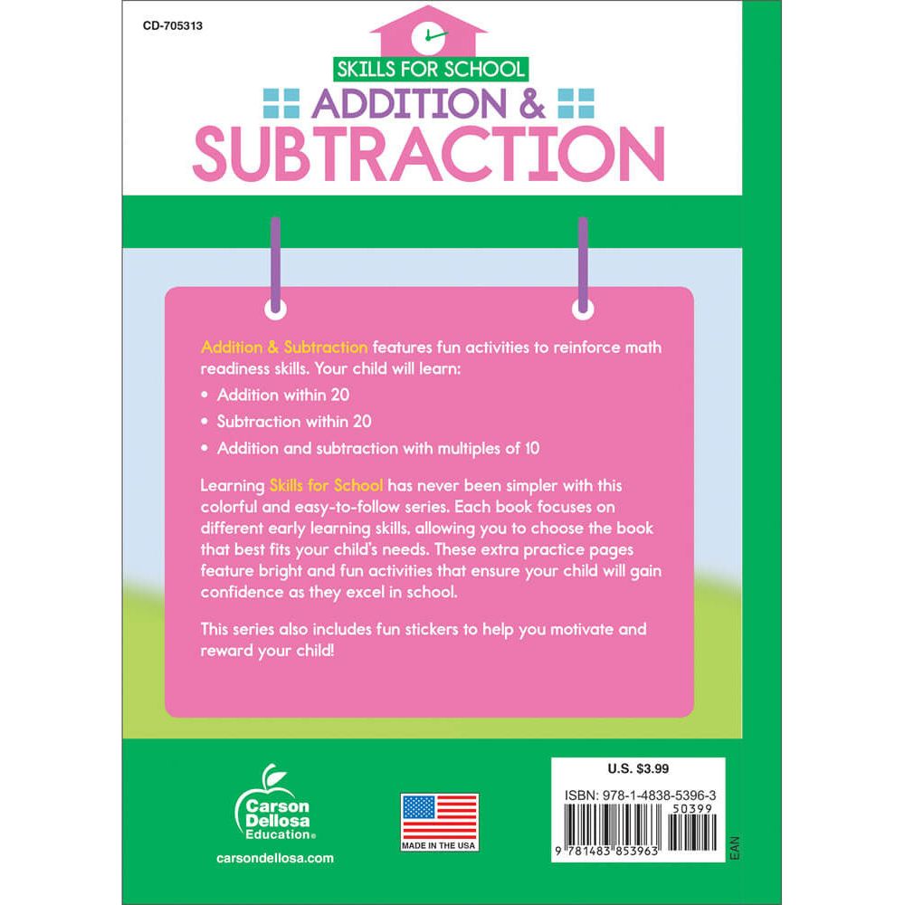 Addition and Subtraction Activity Book