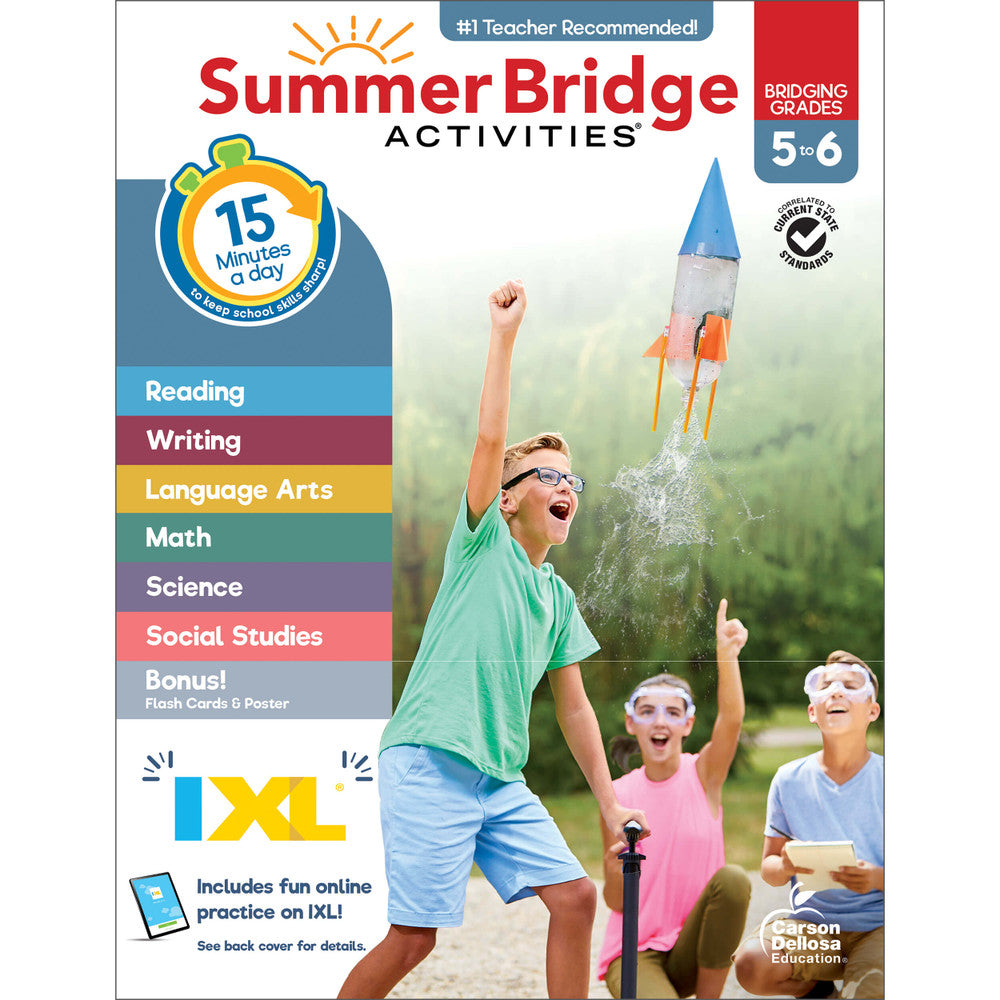 Summer Bridge Activities Workbook Grade 5-6 Paperback