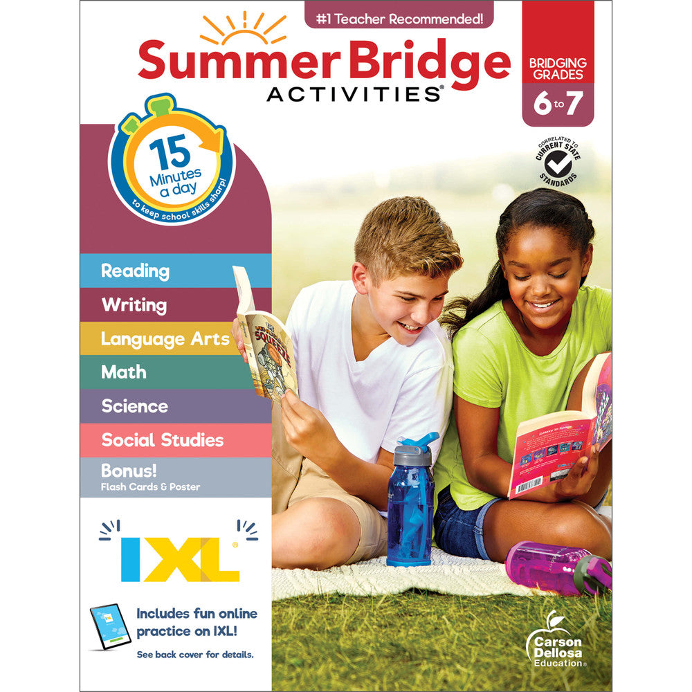 Summer Bridge Activities Workbook Grade 6-7 Paperback