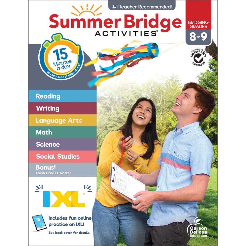 Summer Bridge Activities Workbook Grade 8-9 Paperback