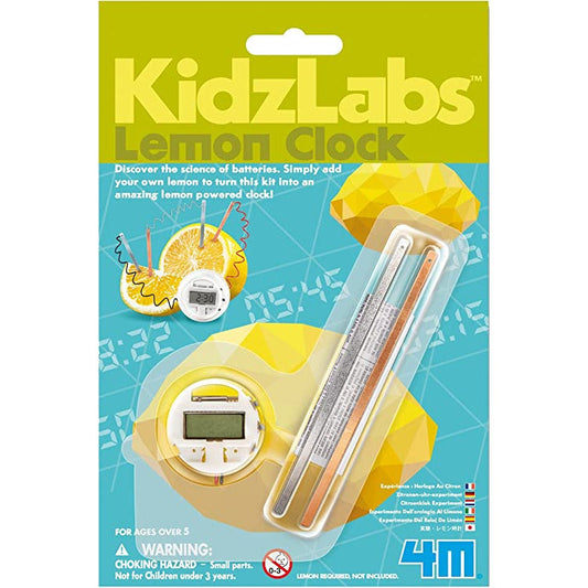 4M Kidzlabs Lemon Powered Clock