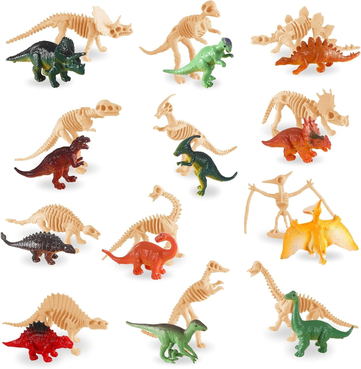 Dinosaur Figures & Skeletons pk/24