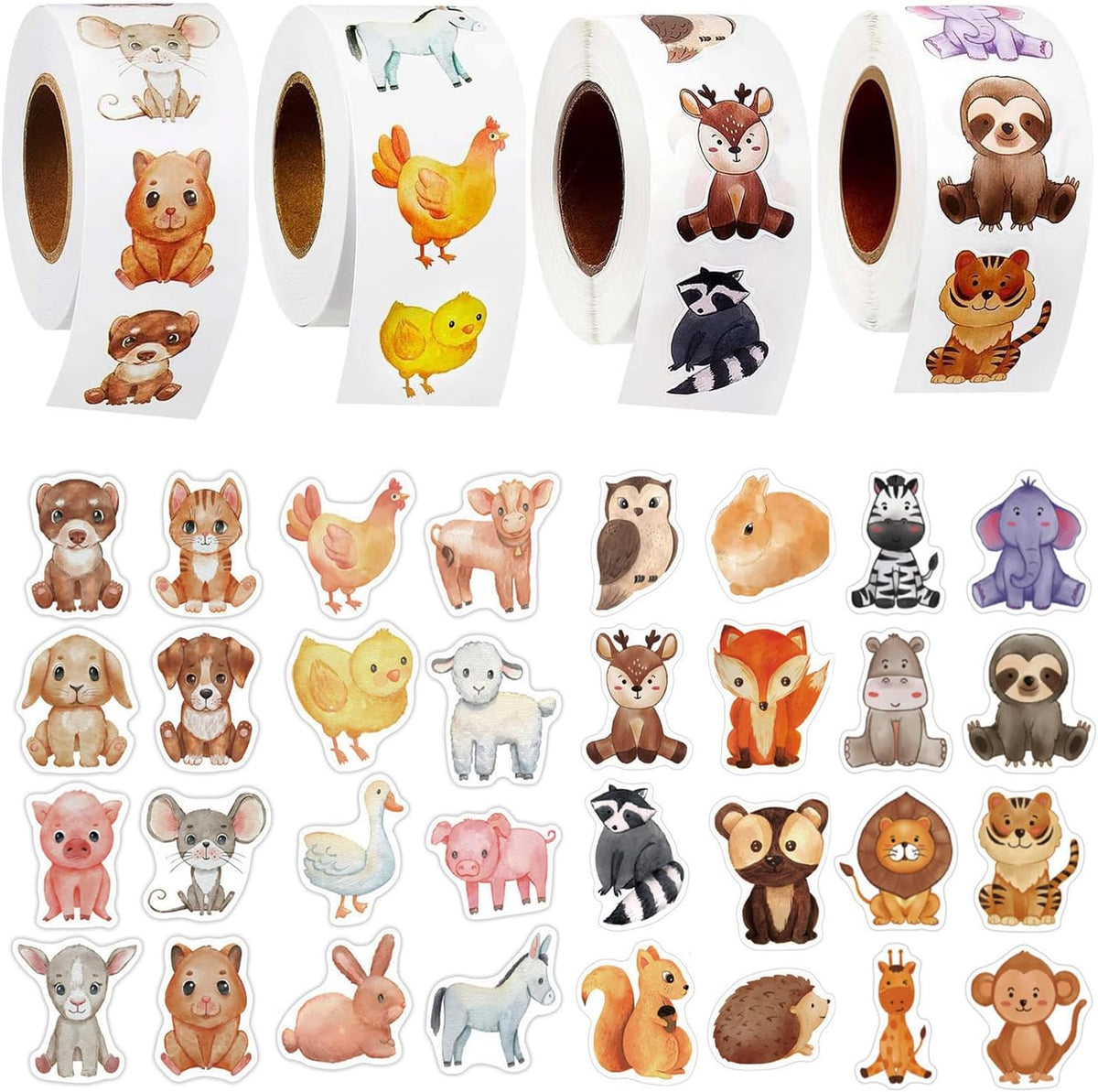 STICKERS: Animal, at least 1400/pk
