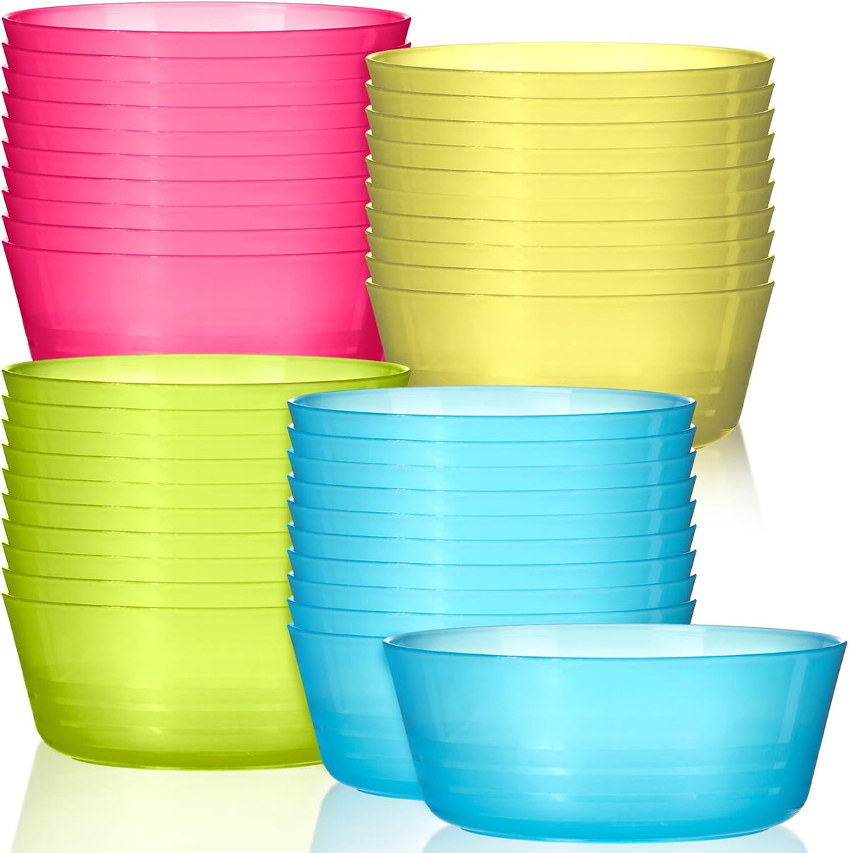 BOWL: Plastic, asst., appx 14oz