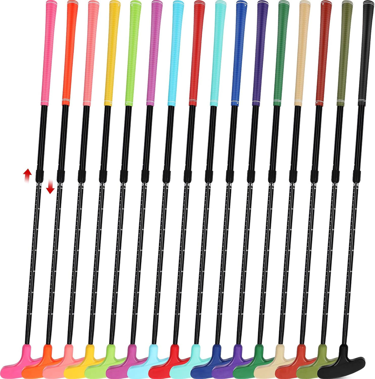 PUTTERS: Adjustable, Assorted color, ambidextrous, 23" - 35"