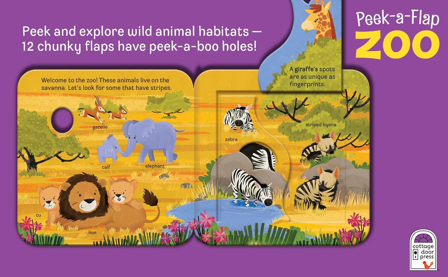 Zoo: Peek-a-Flap Board Book