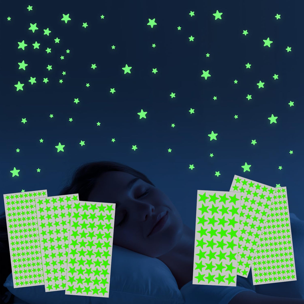 STICKERS: Stars, glow in the dark