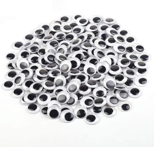 WIGGLE EYES: Gigantic Wiggle eyes (30 mm), 100/PK