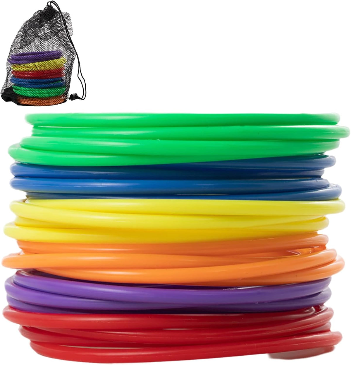 GAME: Ring Toss Set, Asst. Colors, appx. 5" rings 24/ST