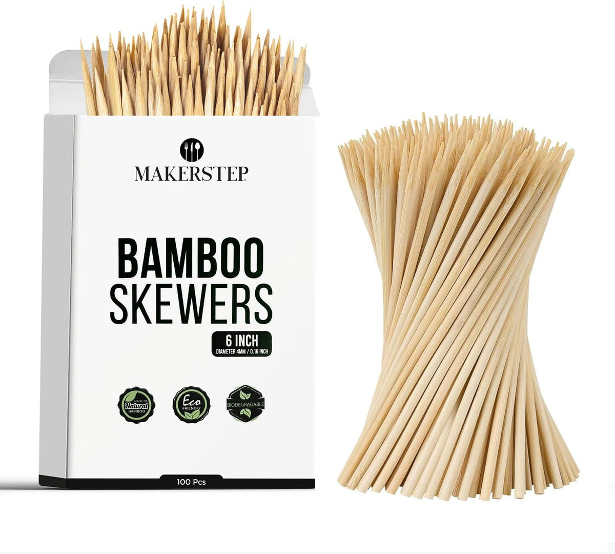 SKEWER: Bamboo, 6"
