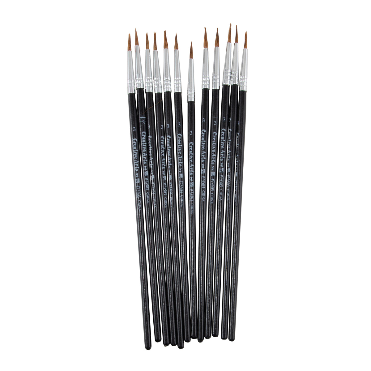 BRUSH: Paint brushes,Size 2, 12/pk