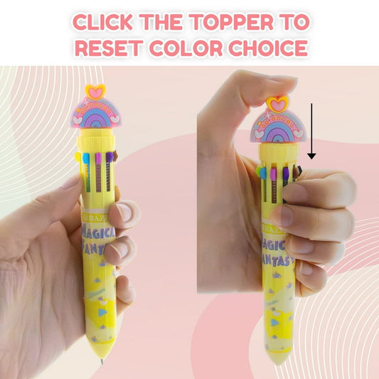 BAZIC 10-Color Ballpoint Pen