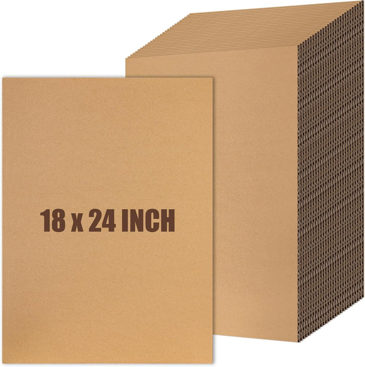 CARDBOARD SHEETS: Corrugated, 18x24