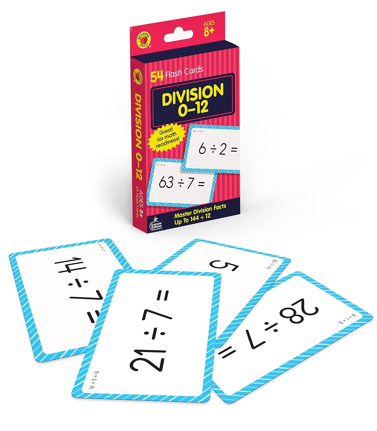 Carson Dellosa 54 Division Flash Cards