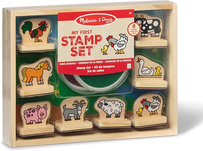 My First Wooden Stamp Set - Farm Animals