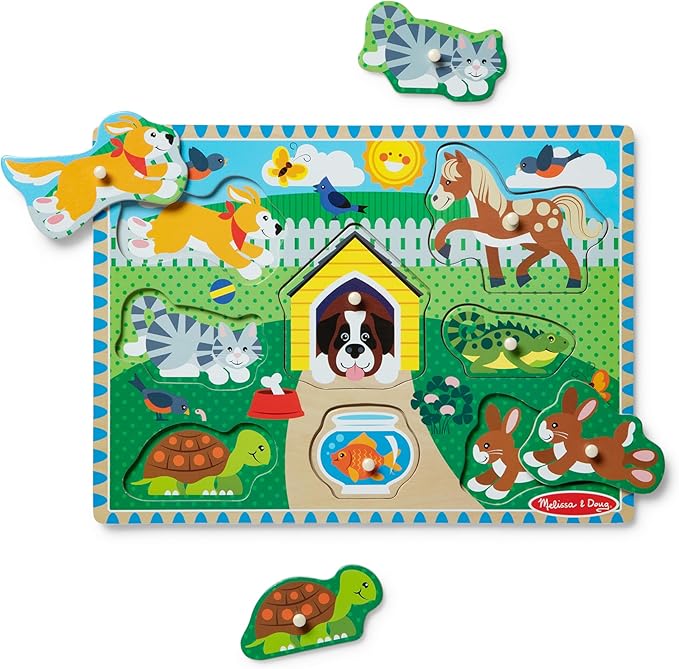 Friendly Pets Peg Puzzle
