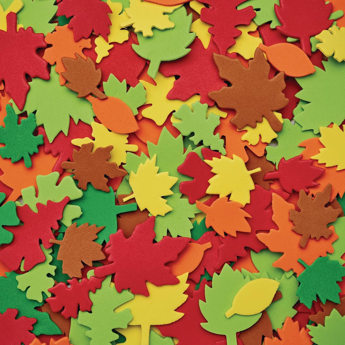 FOAM: Leaf, 6 Colors, 1-2”, PK>500
