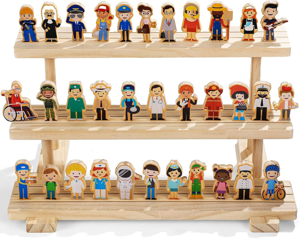 BLOCKS: Wooden Professional Characters, Set/15