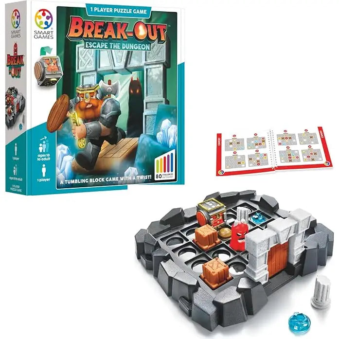Break-Out Magnetic Logic Puzzle Game
