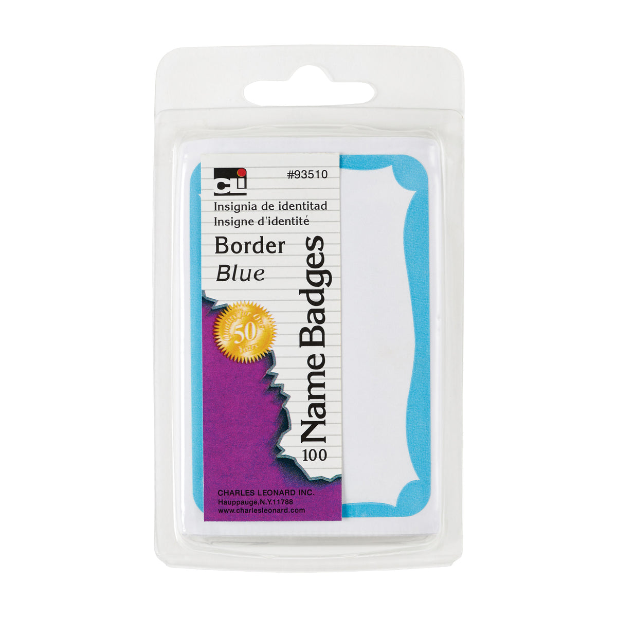 LABELS: Border badge, adhesive, approx 3-1/2" x 2-1/4"