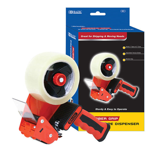 BAZIC Rubber Grip Premium Comfort Packing Tape Dispenser