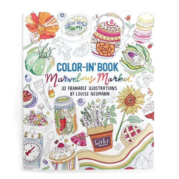 Color-In' Book Marvelous Market