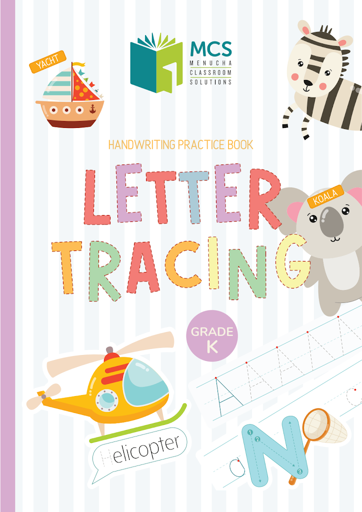 Letter Tracing Grade K - Handwriting Practice Book