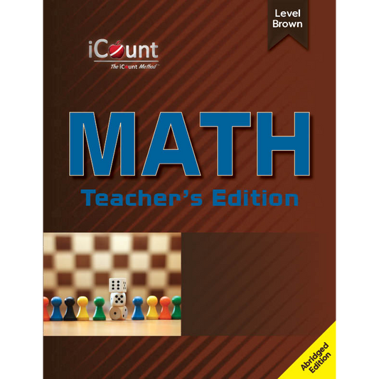 Level Brown Teacher’s Edition Math Book, Abridged Line