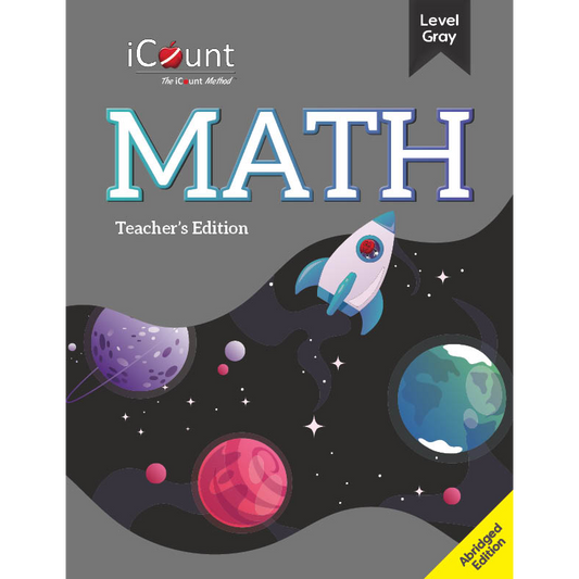 Level Gray Teacher’s Edition Math Book, Abridged Line