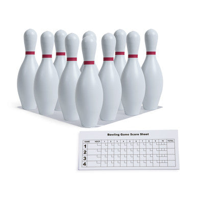 Bowling Pins Set, Official Size,Weighted